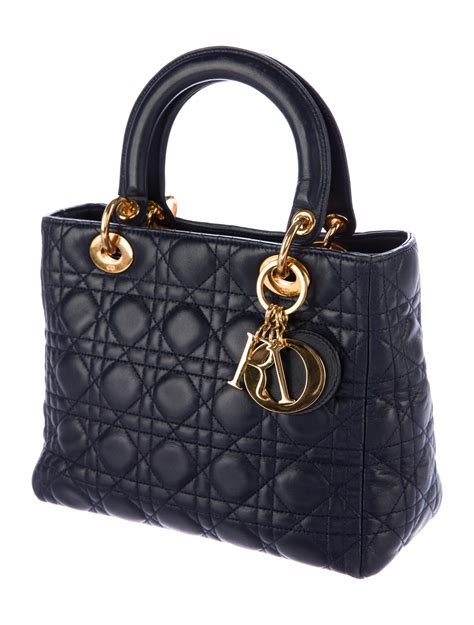 lady dior leather handbag|lady dior handbag price.